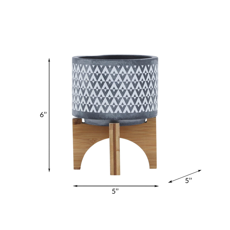 ceramic-5-aztec-planter-on-wooden-stand-gray-8