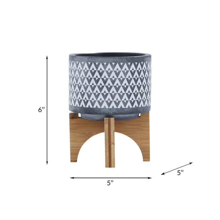 ceramic-5-aztec-planter-on-wooden-stand-gray-8