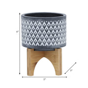 ceramic-5-aztec-planter-on-wooden-stand-gray-9