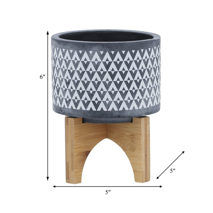 ceramic-5-aztec-planter-on-wooden-stand-gray-9