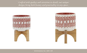 ceramic-5-aztec-planter-on-wooden-stand-orange-9