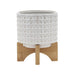 ceramic-5-dotted-planter-w-wood-stand-ivory-2