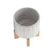 ceramic-5-dotted-planter-w-wood-stand-ivory-4