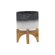 ceramic-5-planter-on-wooden-stand-gray-2