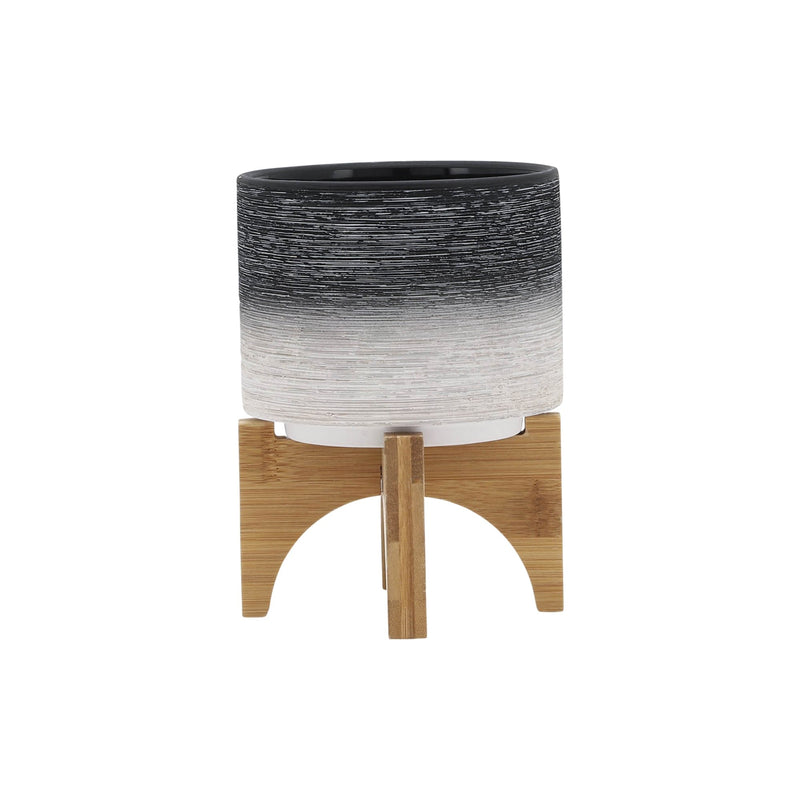 ceramic-5-planter-on-wooden-stand-gray-2