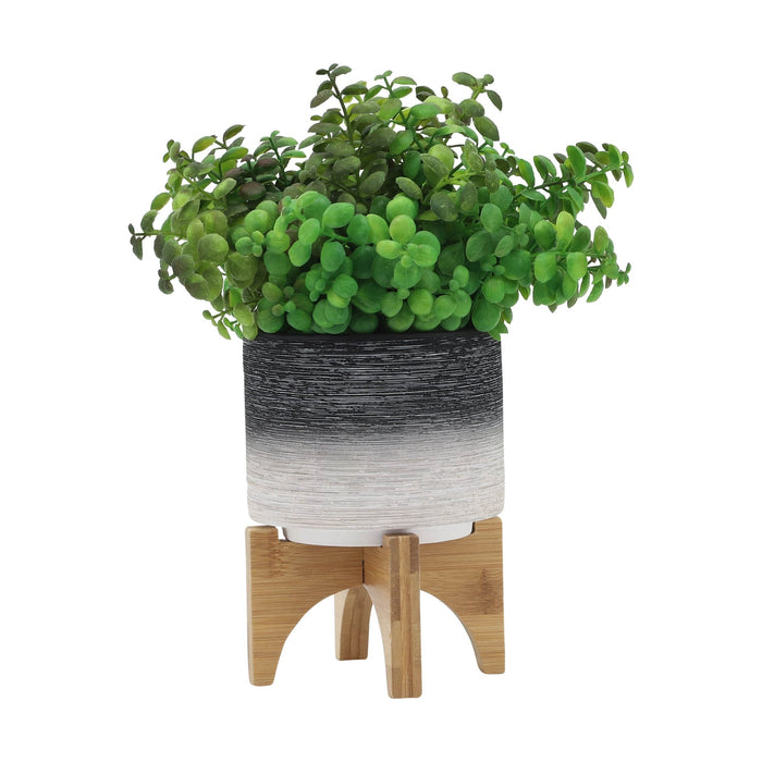 ceramic-5-planter-on-wooden-stand-gray-3