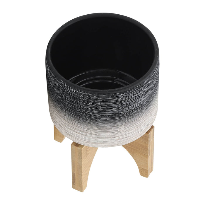 ceramic-5-planter-on-wooden-stand-gray-4