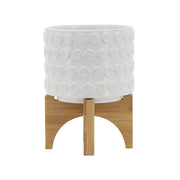 ceramic-5-planter-on-wooden-stand-white-2