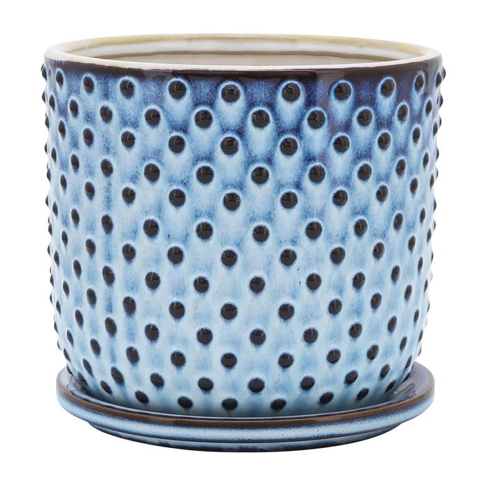 ceramic-6-dotted-planter-w-saucer-blue-1
