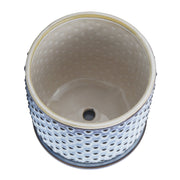 ceramic-6-dotted-planter-w-saucer-blue-2