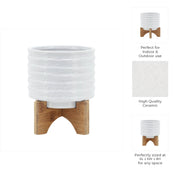 ceramic-6-planter-on-stand-white-stripe-9