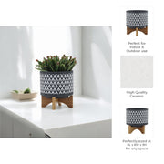 ceramic-8-aztec-planter-on-wooden-stand-gray-10