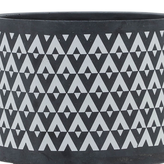 ceramic-8-aztec-planter-on-wooden-stand-gray-6