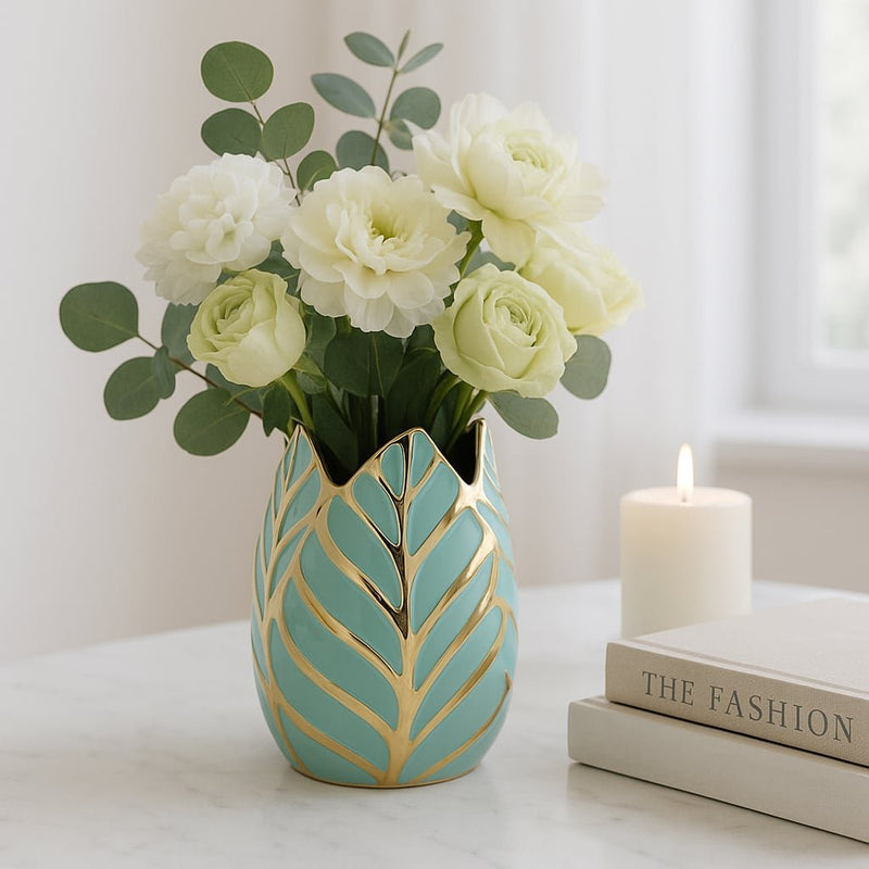 ceramic-8-h-leaf-vase-green-2