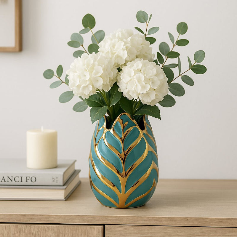 ceramic-8-h-leaf-vase-turquoise-gold-11