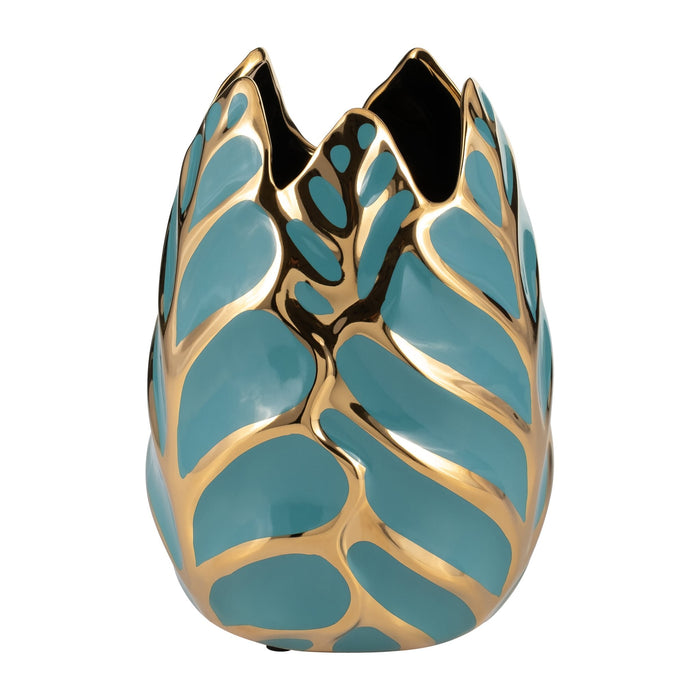 ceramic-8-h-leaf-vase-turquoise-gold-3