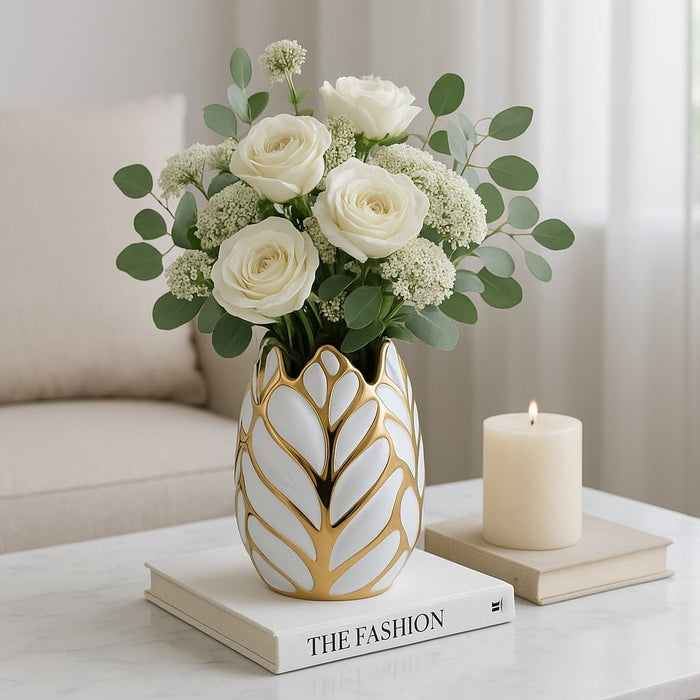 ceramic-8-leaf-vase-white-gold-12