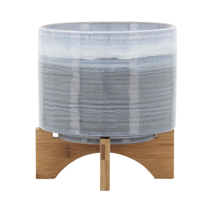 ceramic-8-planter-on-stand-blue-fade-2