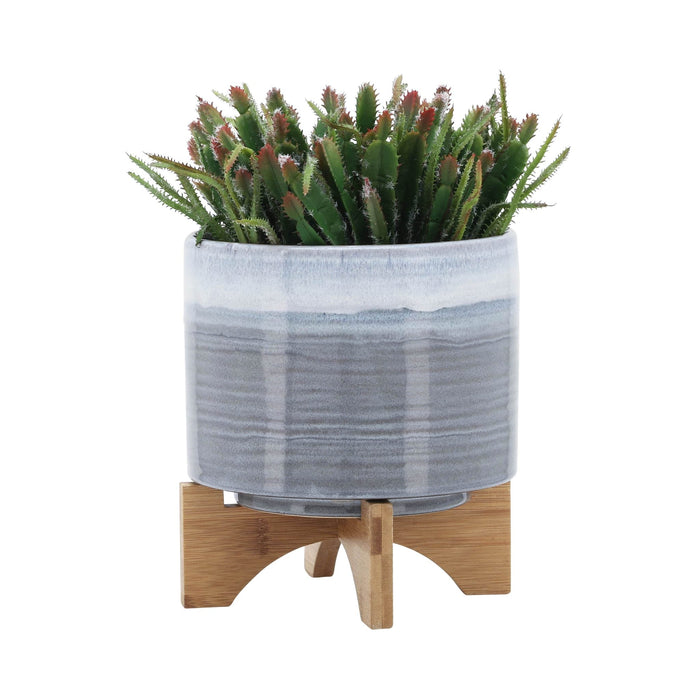 ceramic-8-planter-on-stand-blue-fade-3