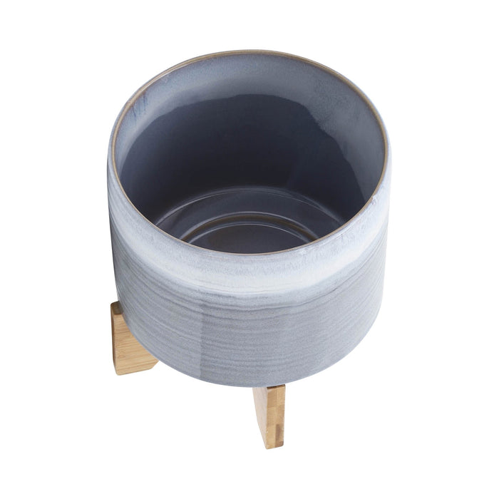 ceramic-8-planter-on-stand-blue-fade-4