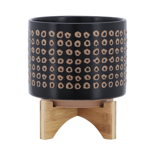 ceramic-8-planter-on-stand-brown-1