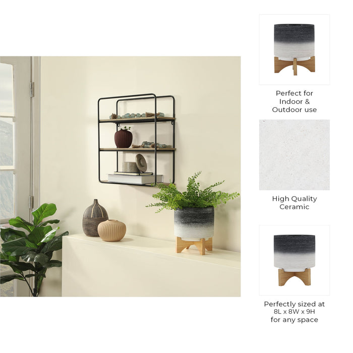 ceramic-8-planter-on-wooden-stand-gray-10