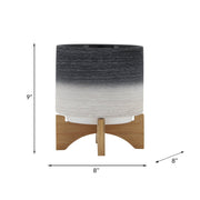 ceramic-8-planter-on-wooden-stand-gray-8