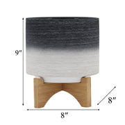ceramic-8-planter-on-wooden-stand-gray-9