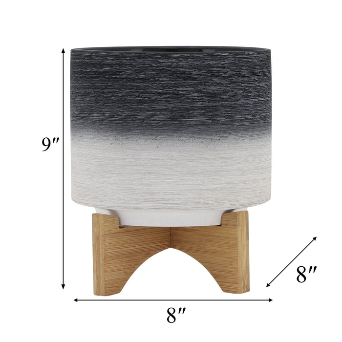 ceramic-8-planter-on-wooden-stand-gray-9
