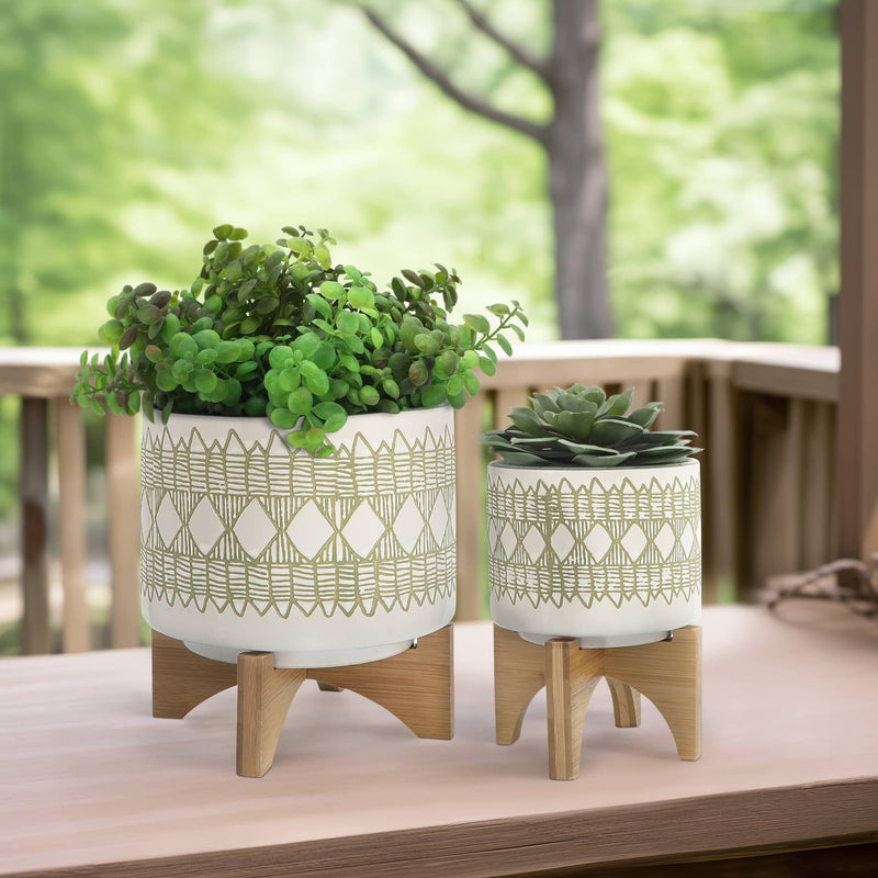 ceramic-s-2-5-8-aztec-planter-on-wooden-stand-ol-6