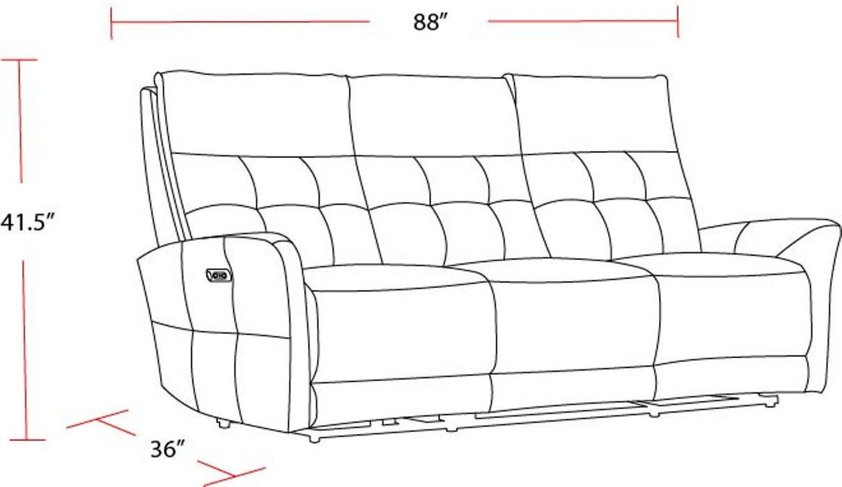 Parker Living Gershwin - Lucca Butterscotch Zero Gravity Power Reclining Sofa