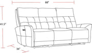 Parker Living Gershwin - Lucca Butterscotch Zero Gravity Power Reclining Sofa