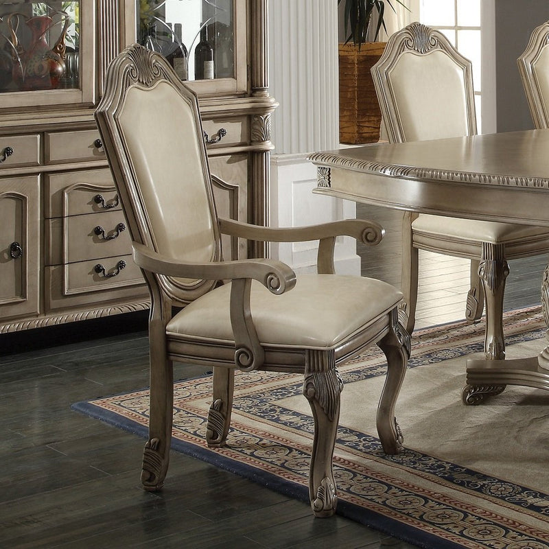 chateau-de-ville-leatherette-antique-white-arm-chair-set-2-2