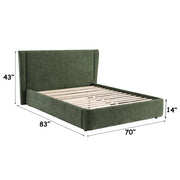 cheryl-dark-green-chenille-full-bed-6