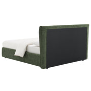 cheryl-dark-green-chenille-queen-bed-5