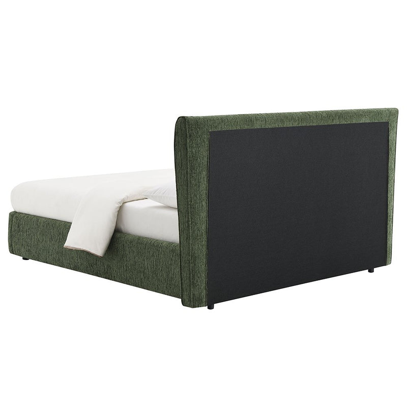 cheryl-dark-green-chenille-queen-bed-5