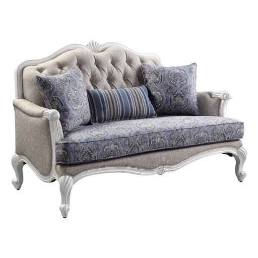 ciddrenar-fabric-white-loveseat-w-3-pillows-2