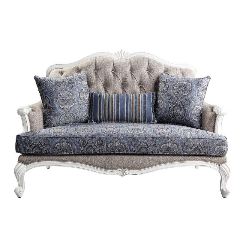 ciddrenar-fabric-white-loveseat-w-3-pillows-3