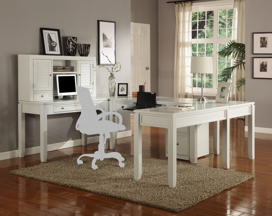 Parker House Boca U Shape Desk with Hutch and File