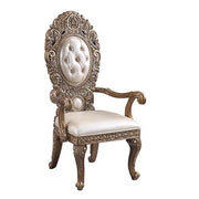 constantine-leatherette-brown-gold-arm-chair-set-2-1