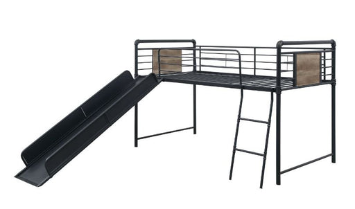cordelia-antique-oak-sandy-black-dark-bronze-handbrushed-twin-loft-bed-w-slide-1