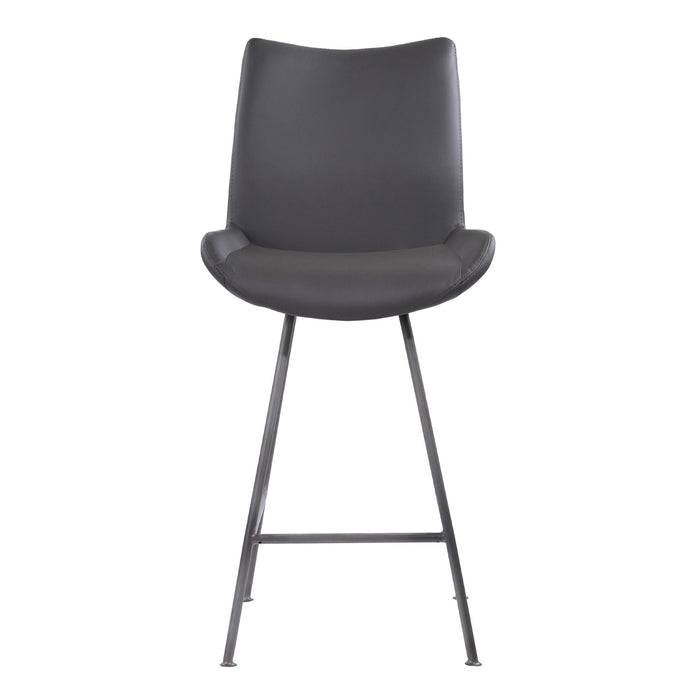 coronado-contemporary-26-counter-height-barstool-in-brushed-gray-powder-coated-finish-and-gray-faux-leather-2