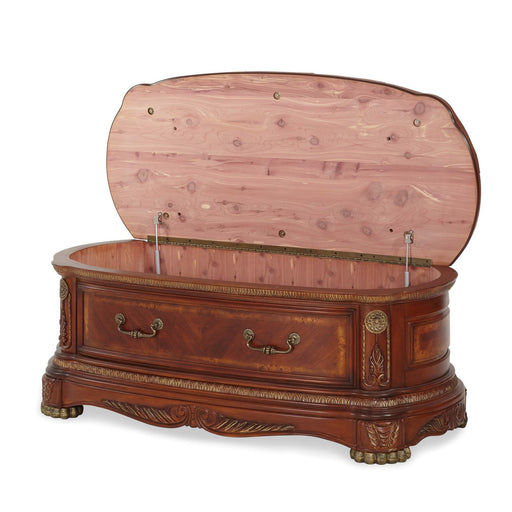 cortina-leather-bedside-bench-honey-walnut-1