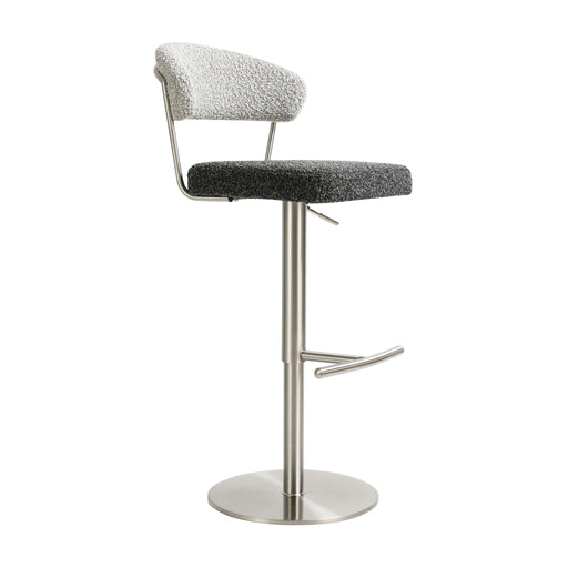 cosmo-black-and-grey-boucle-adjustable-stool-1