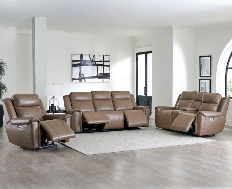 Parker Living Atlantis - Smooth Latte Power Reclining Zero Gravity Console Loveseat