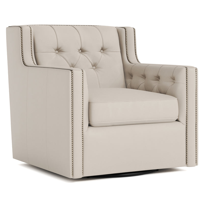 Candace Leather Swivel Chair - Furniture City (CA)l