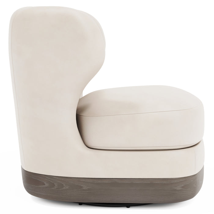 Beck Leather Swivel Chair - Furniture City (CA)l