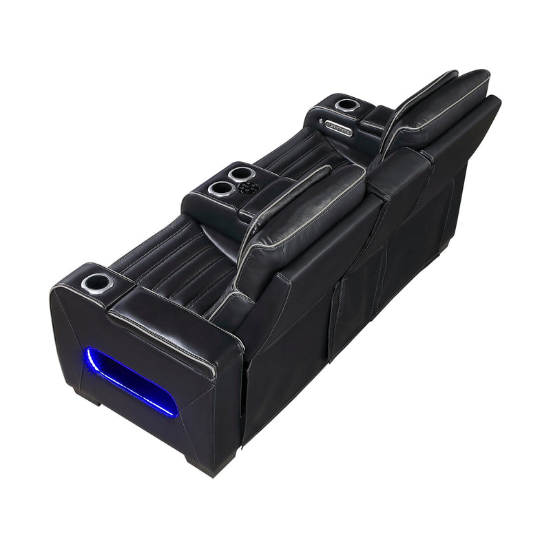cyber-black-power-double-reclining-love-seat-with-center-console-power-headrests-storage-arms-top-and-side-cup-holders-wireless-speakers-with-sub-woofer-air-massage-heat-led-lighting-and-charging-ports-12