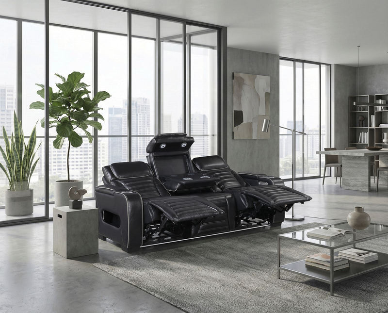 cyber-black-power-double-reclining-sofa-with-center-drop-down-cup-holders-power-headrests-storage-arms-top-and-side-cup-holders-reading-lights-wireless-charger-air-massage-heat-led-lighting-and-charging-ports-13