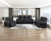 cyber-black-power-double-reclining-sofa-with-center-drop-down-cup-holders-power-headrests-storage-arms-top-and-side-cup-holders-reading-lights-wireless-charger-air-massage-heat-led-lighting-and-charging-ports-11